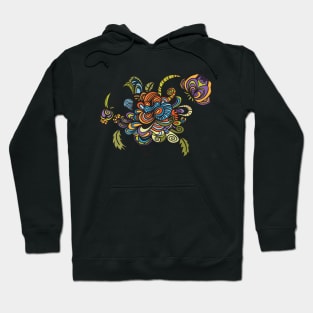 flower doodle Hoodie